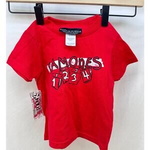 Ramones 1970's Band Tshirt Red Kids‎ Size 2T by SourPuss Rock Retro